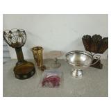 Assorted decor, the tallest piece is 15 inches