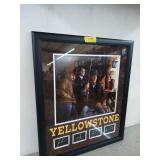 Yellowstone poster in nice frame 27x22 in, has
