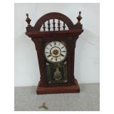 Beautiful, antique, eight day striking alarm New