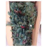 12 ft Christmas garland with multicolored
