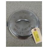 Shiny Griswold # 5 self-basting skillet cover,