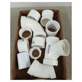 Assorted PVC couplers, elbows, etc, 2 in