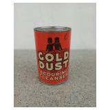 Unopened can of gold dust scouring cleanser, 14