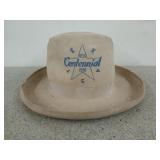 Texas centennial hat, 6 and 5/8, 1836 to 1936