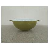 Green Pyrex 2.5 quart mixing bowl, 4x9 in