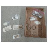 Pocket watch parts, new and used, most of the