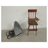 Black & Decker iron, works, and 14 inch baby