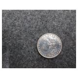 1886 Morgan silver dollar
