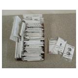 Flat filled with switch plate covers, all white