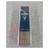 100 rounds of 22 short round nose 710 FPS 29 grain