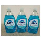 Three bottles of dawn simply clean non