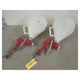 Two texture guns, one is missing a nozzle,