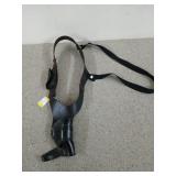 Leather shoulder holster with six rounds of 38