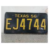 Texas 56 license plate, EJ4744