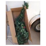 12 ft Christmas garland with multicolored