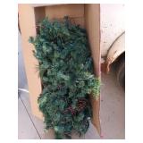 12 ft Christmas garland with multicolored