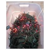 Silver storage tub filled with multicolored