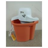 Rival ice cream maker with orange buckets,