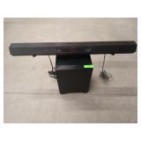 Sony sound bar, 36 in, and subwoofer, 15x11x11