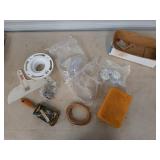 Random contractor supplies, including a sponge, a