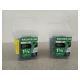 Two new boxes of 1 and 5/8 in Backer-on