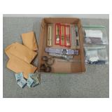 Assorted wrist watch parts, including bands both