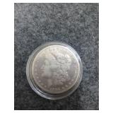 1896-0 Morgan silver dollar
