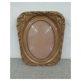 Beautiful old gold bubble Glass picture frame,