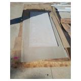 Large stack of assorted plywood quarter to 3/4
