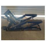 Blue ACDelco 1500 lb hydraulic motorcycle