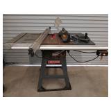 Craftsman 10" table saw, works, with workstation