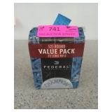 About half a box of 22 long rifle ammunition,