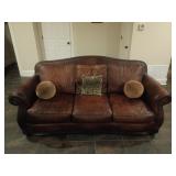90 in leather sofa