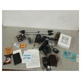 Box of cool things, mostly camera related, also