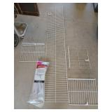 Rubbermaid closet shelving with 12 and 16 inch