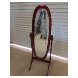 Tilting full length mirror, 59x21 in