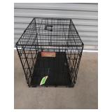 Wire dog kennel with one door, 19x18x24 in