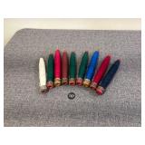 9 Wooden Spools