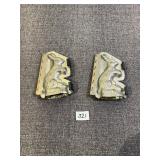 2 Vintage Chocolate Bunny Molds