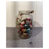 Collection of vintage Christmas in Pickle Jar