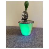Uranium Glass Jadeite Hand Mixer