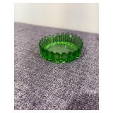 Green Glass Ashtray