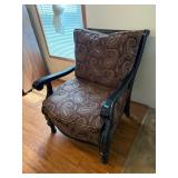 Armchair with Paisley Upholstered Cushions