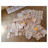 Antiqued Crocheted Linens