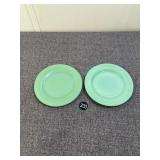 2 Jadeite Salad Plates