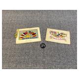 2 WWI Embroidered Silk Post Cards