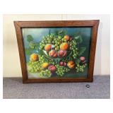 Grapes & Peaches by Ley Rey 1900s Litho
