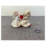 1950s Shafford Japan Ceramic Angel Candleholders