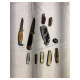 Various Pocket Knives