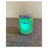 Jeanette Jadeite Tea Condiment Jar
